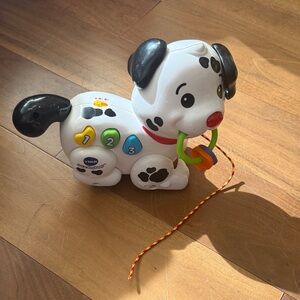 VTech Pull and Sing Puppy - White and Black